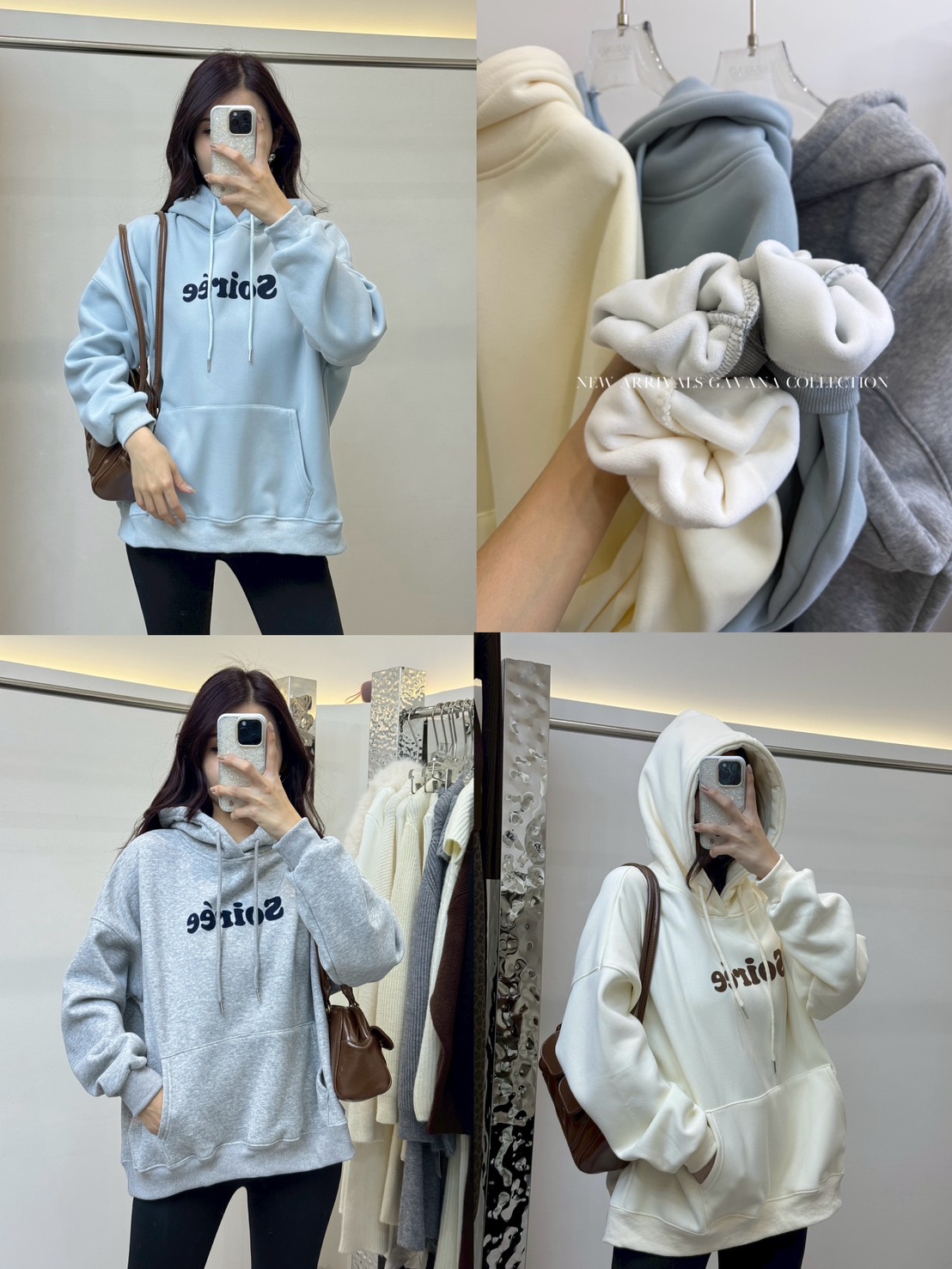 เสื้อฮู้ดดี้แขนยาวบุขนด้านใน ✔ ดีเทลมีกระเป๋าด้านหน้า สกรีนลายภาษาอังกฤษ ฮู้ดรูดปรับได้ ด้านในบุขนกันหนาว ✔️ ใส่เที่ยวอากาศหนาวได้เลยค่าาา