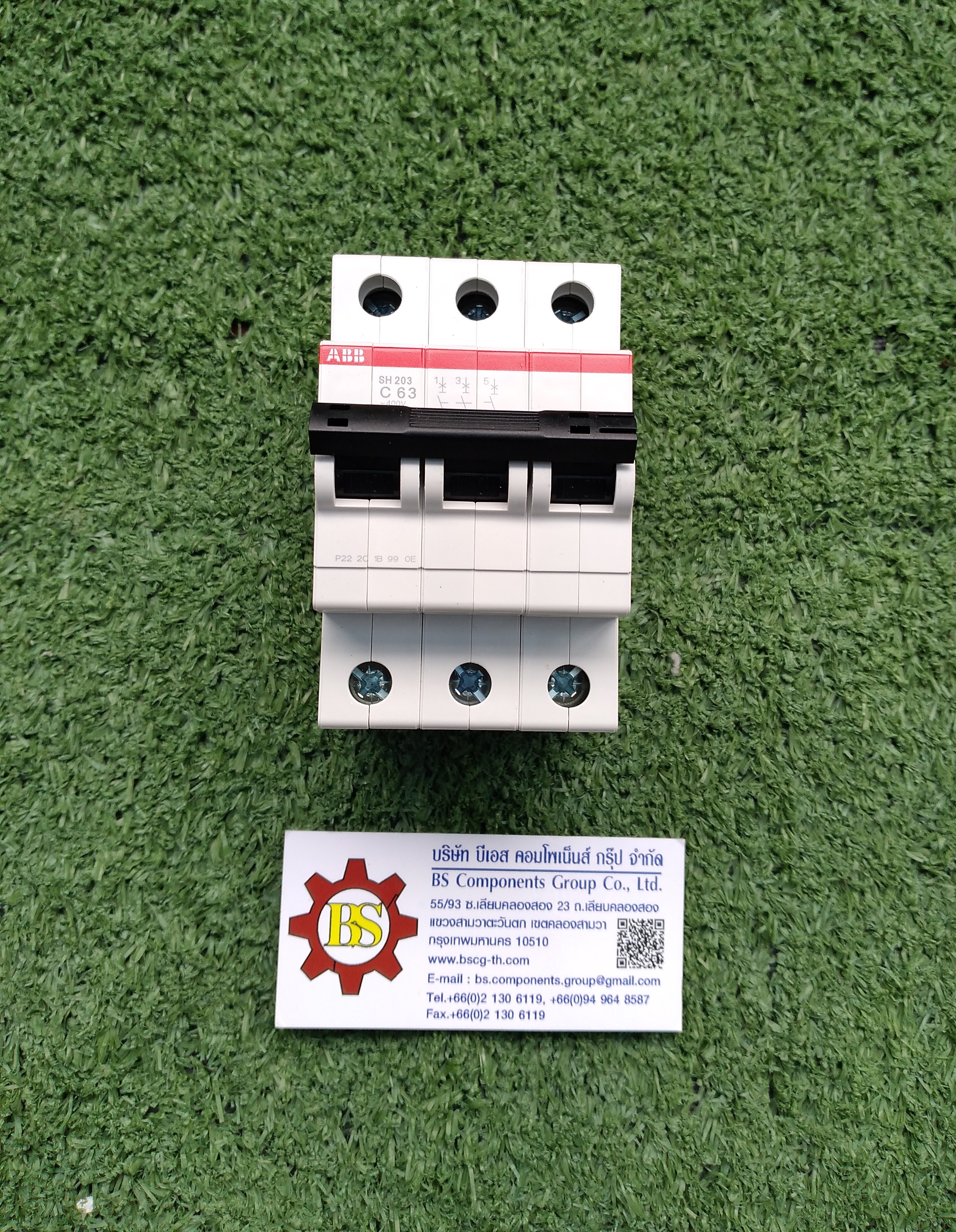 ABB : MCB. (ลูกย่อย) SH203-C63 3P 63A 6KA