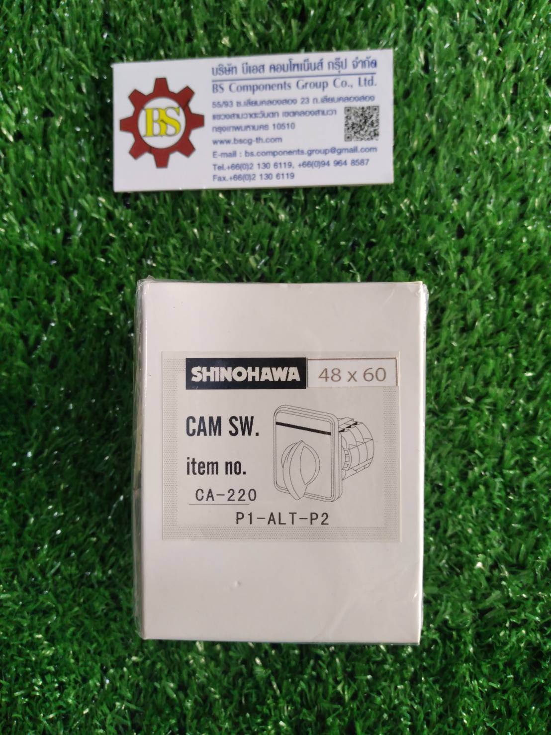 SHINOHAWA : สวิตช์ปั้มน้ำ P1-ALT-P2 16A 4NO 2ชั้น (48x60mm.)