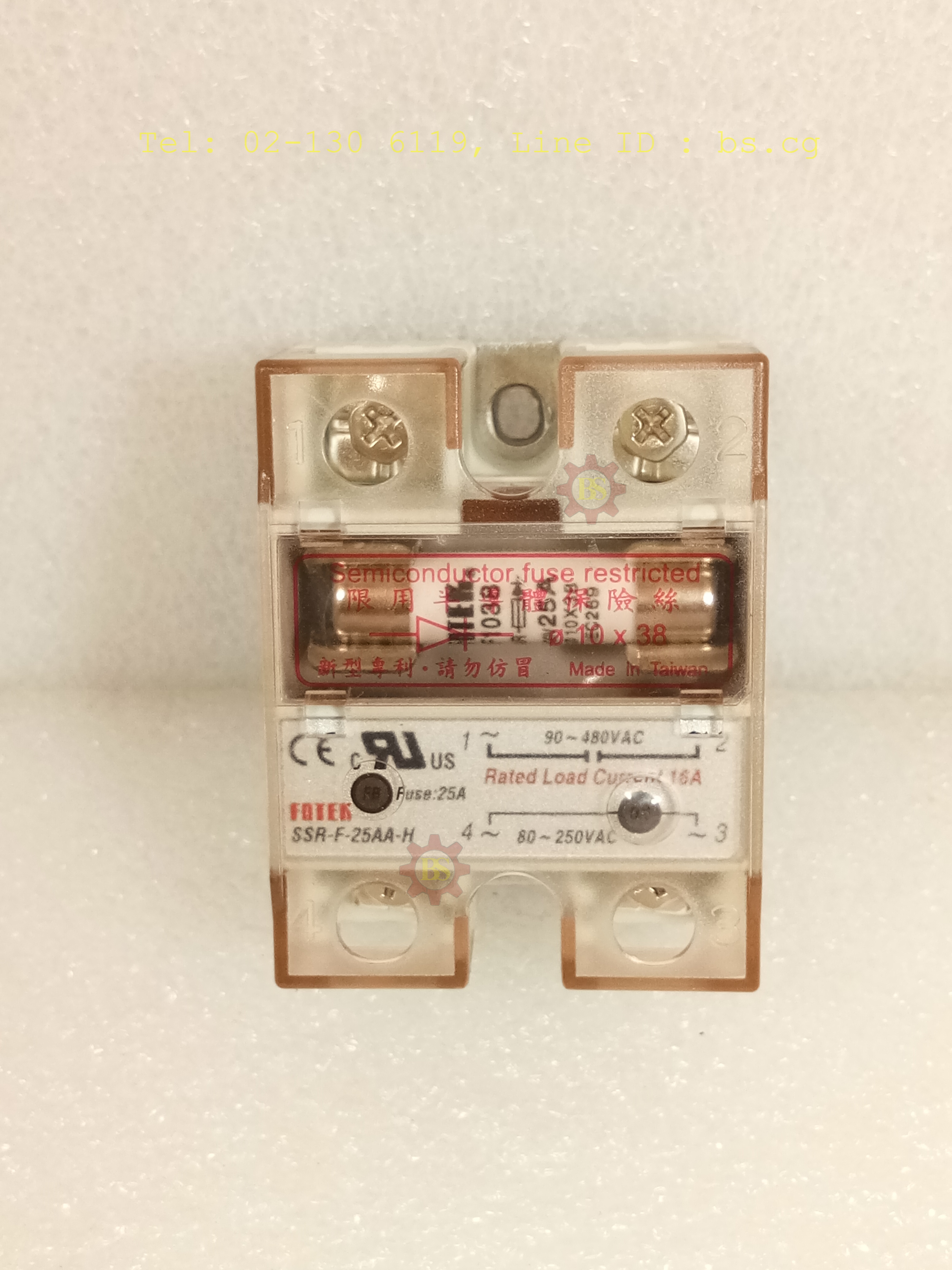 FOTEK : Fuse: 25A SSR-F-25AA-H