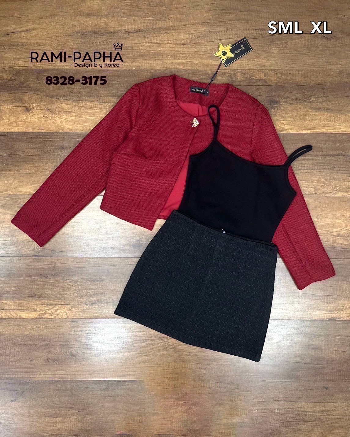 Label :: RAMI-PAPHA(รมิปภา) Detail :: เสื้อคลุม+สายเดี่ยว+กระโปรง เสื้อคลุมสีสวยเนื้อผ้าสวมใส่สบาย ไหล่มีฟองน้ำเบาๆ กระดุมหน้าสีทองใช้งานได้จริง ซับในอย่างดีทั้งตัว