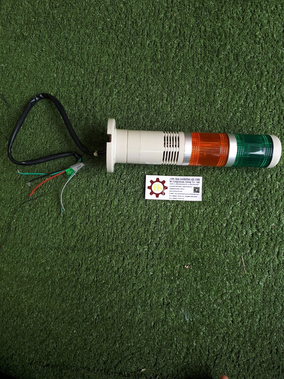 Tend: ไฟสัญญาณ TPWB5-2 50mm. มีออด, ไม่กระพริบ, หลอดเขี้ยว 24VDC สีเหลือง, สีเขียว