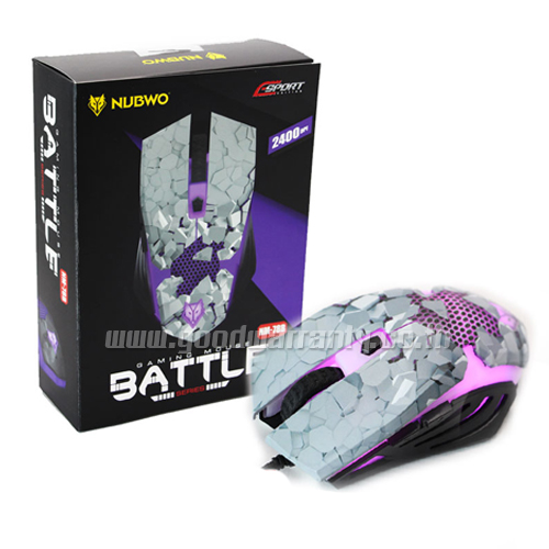 NM-078B สีเทา NUBWO BATTLE Optical USBMouse2400DPI MO-NW-OU-078BG