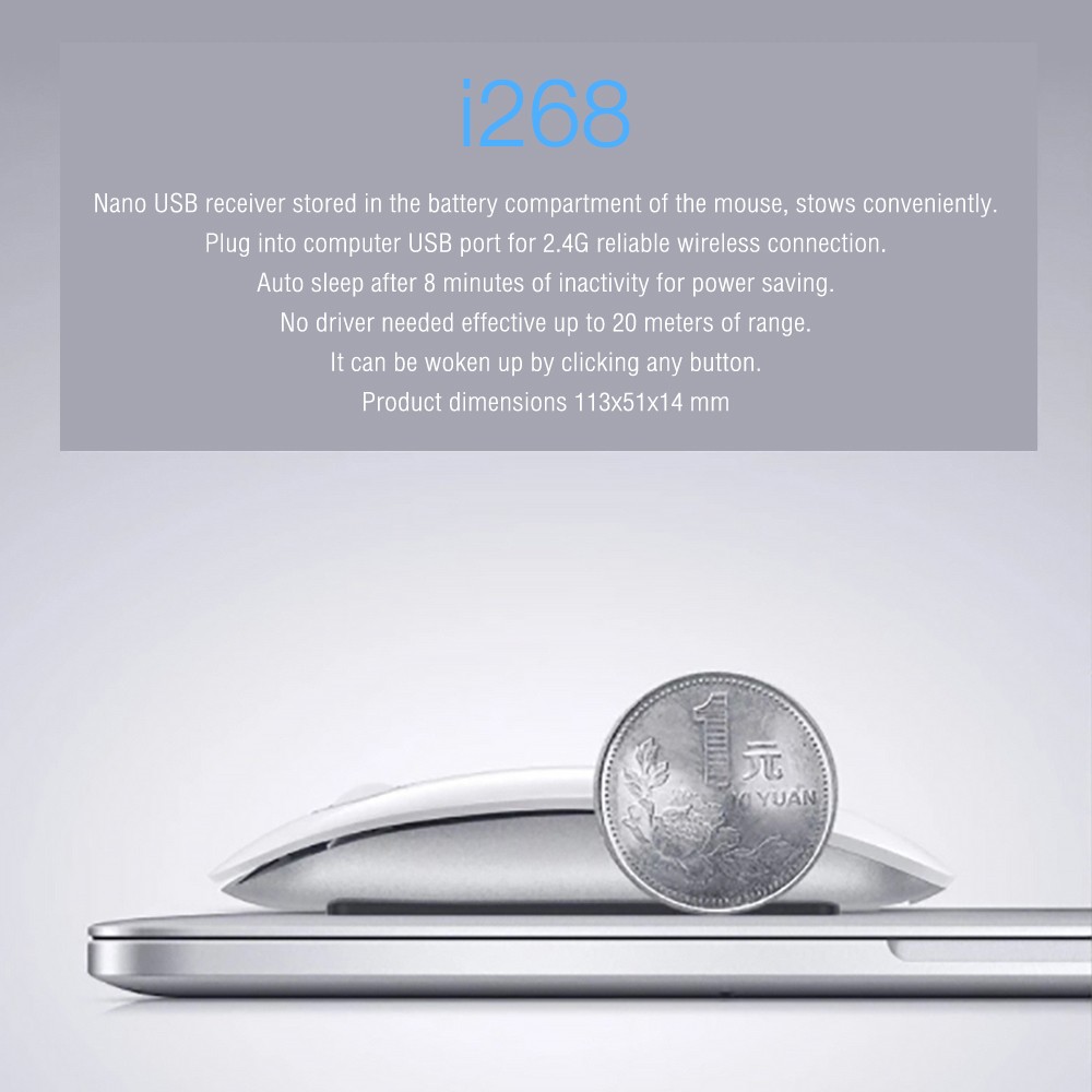 I268 OKER WIRELESS MOUSE SKU-02362