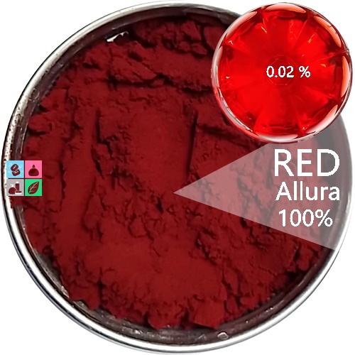 Color Red: Allura Red Powder 100 % สีแดงอัลลอร่า FD&C Red 40 /CI 16035 แม่สีชนิดผง ละลายได้ในน้ำ COA