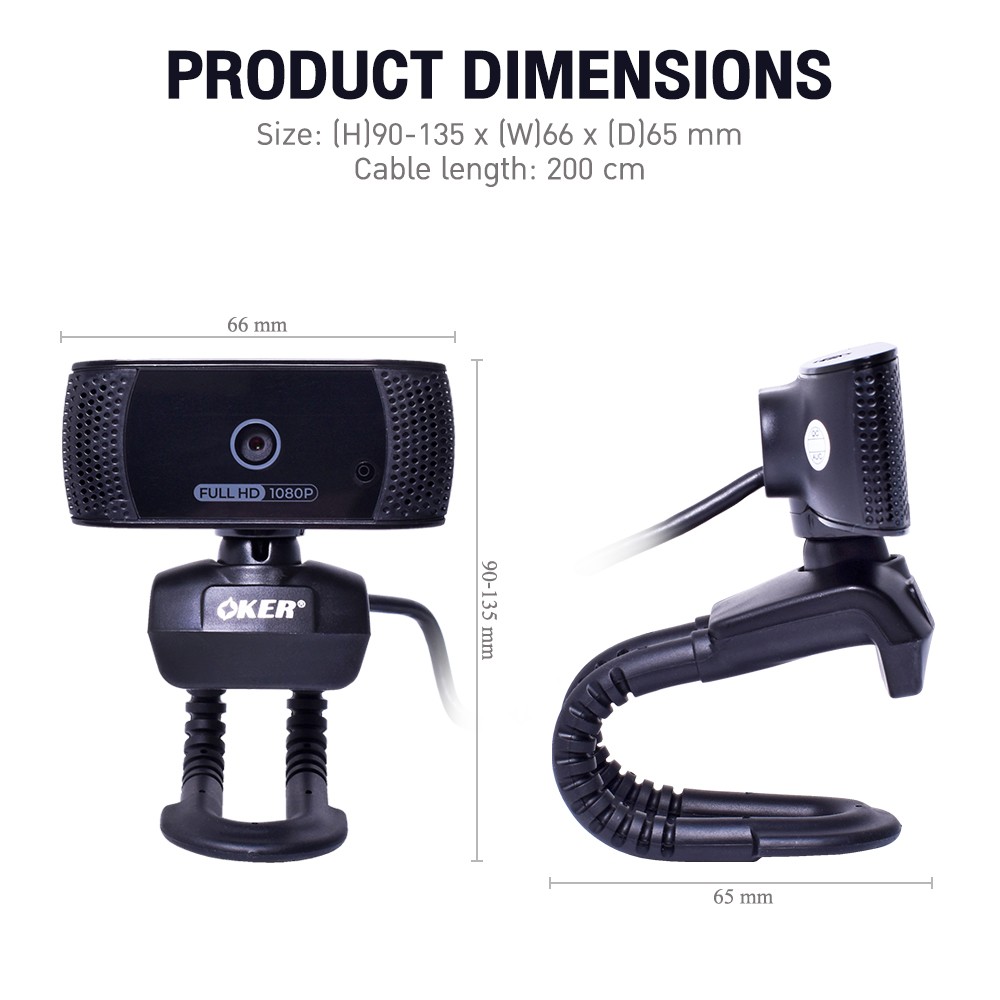 A367 OKER FULL HD1080P WEBCAM SKU-02480