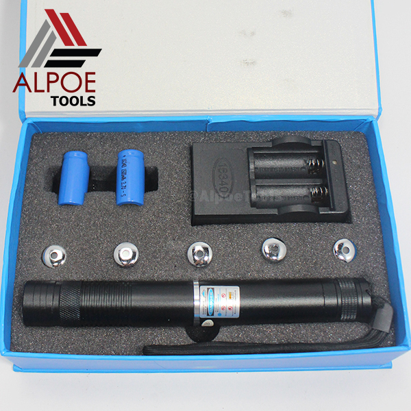 บลูเลเซอร์ กำลังไฟแรงสูง รุ่นใส่ถ่าน พร้อมอุปกรณ์ชาร์จ