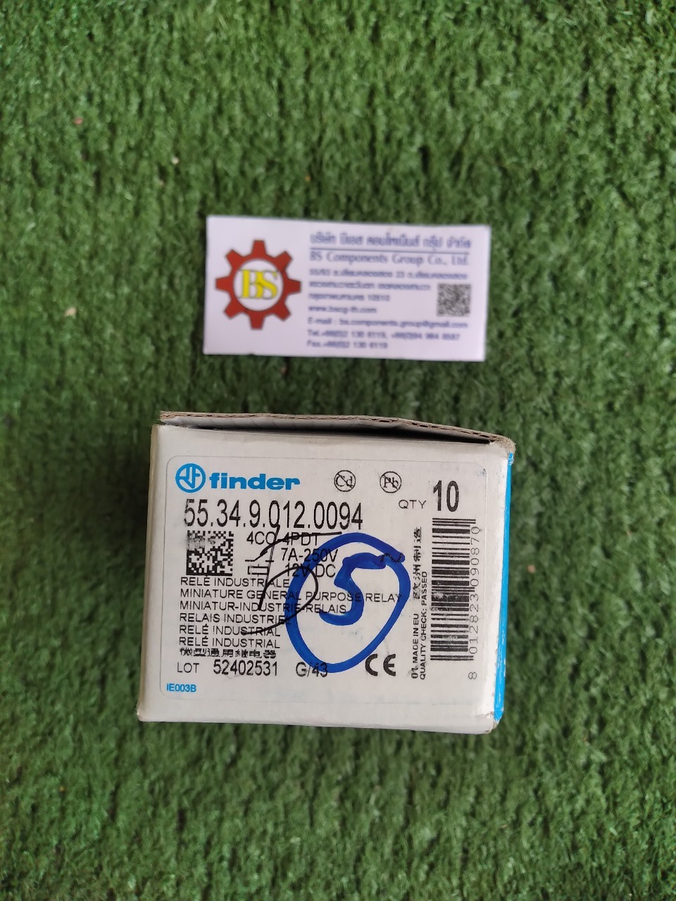 FINDER : 55.34.9.012.0094 Relay coil 12VDC