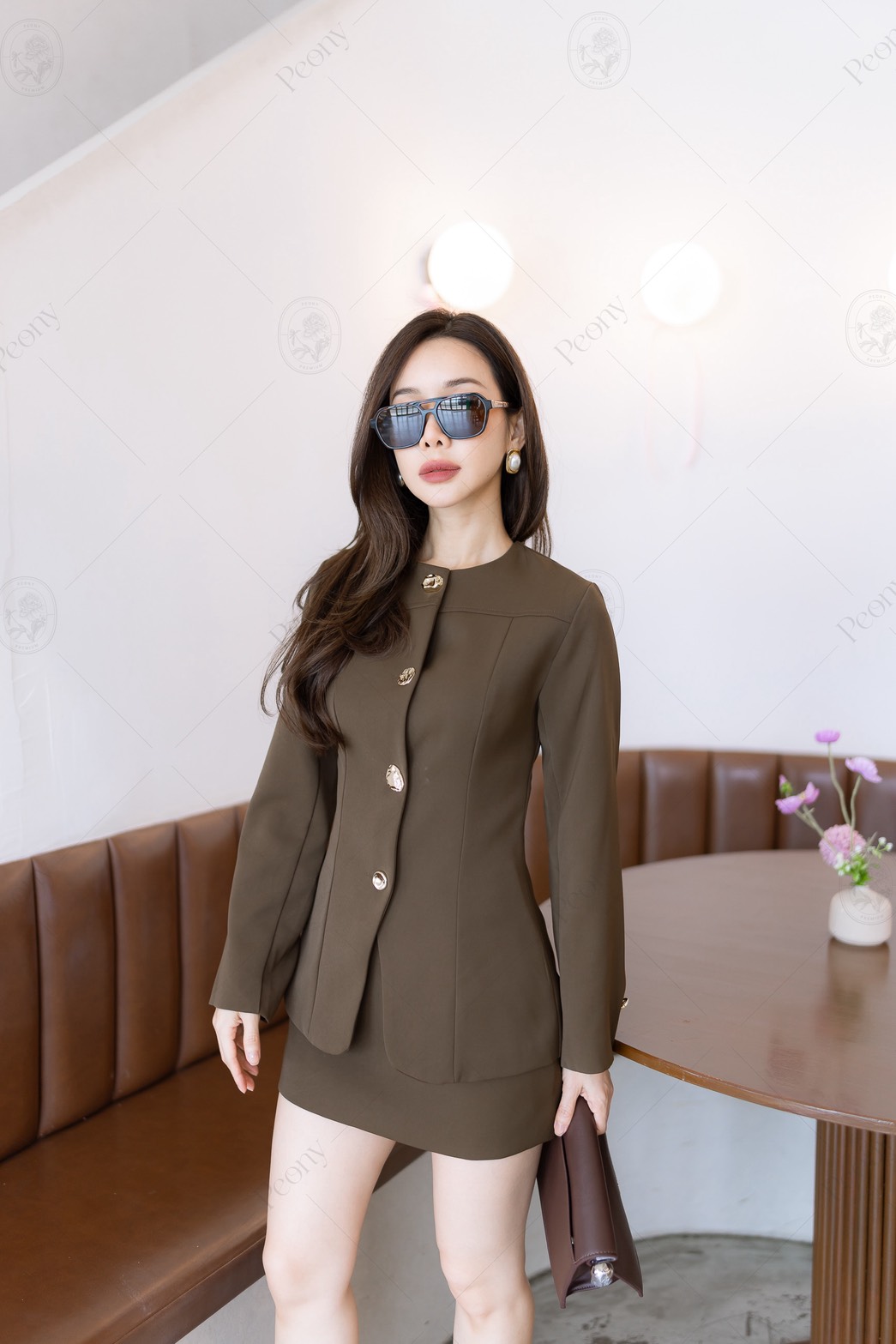 ðĪ Chloe Set #899 Color : latte / choco ðĪ āļāļļāļāđāļāļāđāļāļāļĒāļēāļ§ āļāļĢāļ°āļāļļāļĄāļŦāļāđāļē āđāļĄāļāļĄāļēāļāļĢāđāļāļĄāļāļĢāļ°āđāļāļĢāļāļŠāļąāđāļ āļāļāļĄāļāļĨāļĩāļāļĨāļļāļ āļŠāļ§āļĒ āļĄāļĩāļŠāđāļāļĢāđ āđāļāđāļāļļāļāđāļāļāļēāļŠ