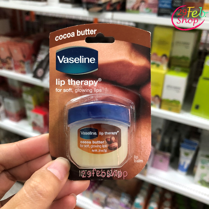 Vaseline Lip Therapy Cocoa Butter 7g. บาล์มบำรุง