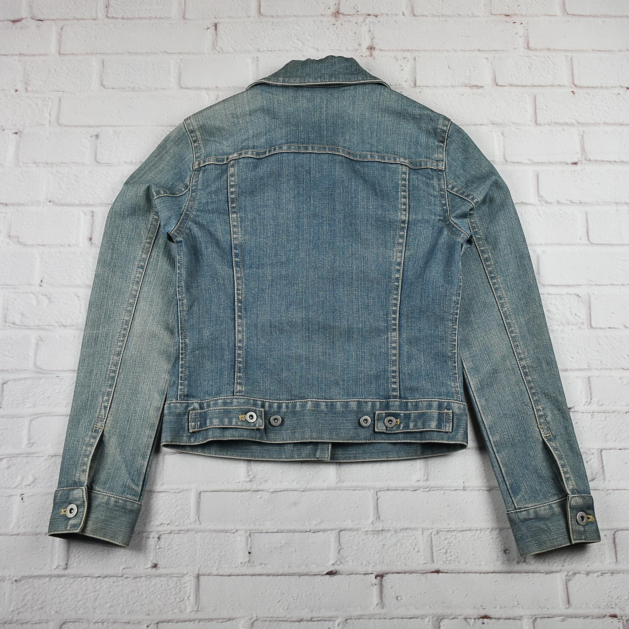 "เสื้อเด็ก" JEANS อกจริง 31 ไซส์ 130 เสื้อแจ็คเก็ตยีนส์ แขนยาว เด็กหญิงชาย สีฟอก ผ้ายืด เนื้อผ้านุ่มใส่สบาย ใส่คลุมกันแดด