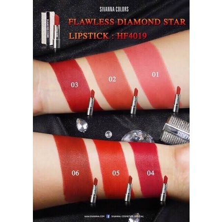 Sivanna Flawless Diamond Star Lip HF4019 ซิวานน่า ลิป ไดม่อนด์ สตาร์