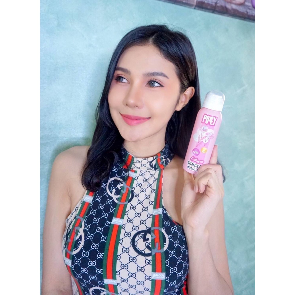 (1ชิ้น) Polly Vitamin C & Mineral Spray 135 ml พอลลี่สเปรย์น้ำแร่ วิตามิน ซี แอนด์ มิเนอร์รัล สเปรย์ 135มล.