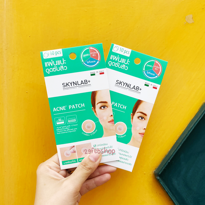 Skynlab Acne Patch 10 ชิ้น แผ่นแปะสิว สกินแล๊บ
