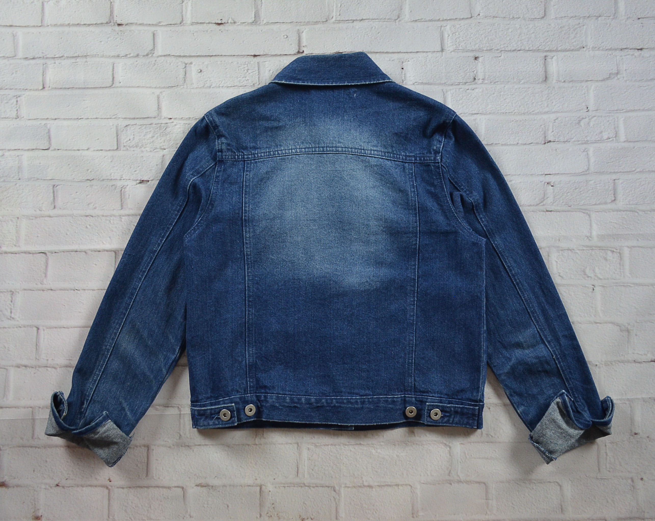 AS KNOW AS อกจริง37' (M) เสื้อแจ็คเก็ตยีนส์ เสื้อยีนส์แขนยาวหญิงชาย เนื้อผ้านุ่มใส่สบายใส่คลุม