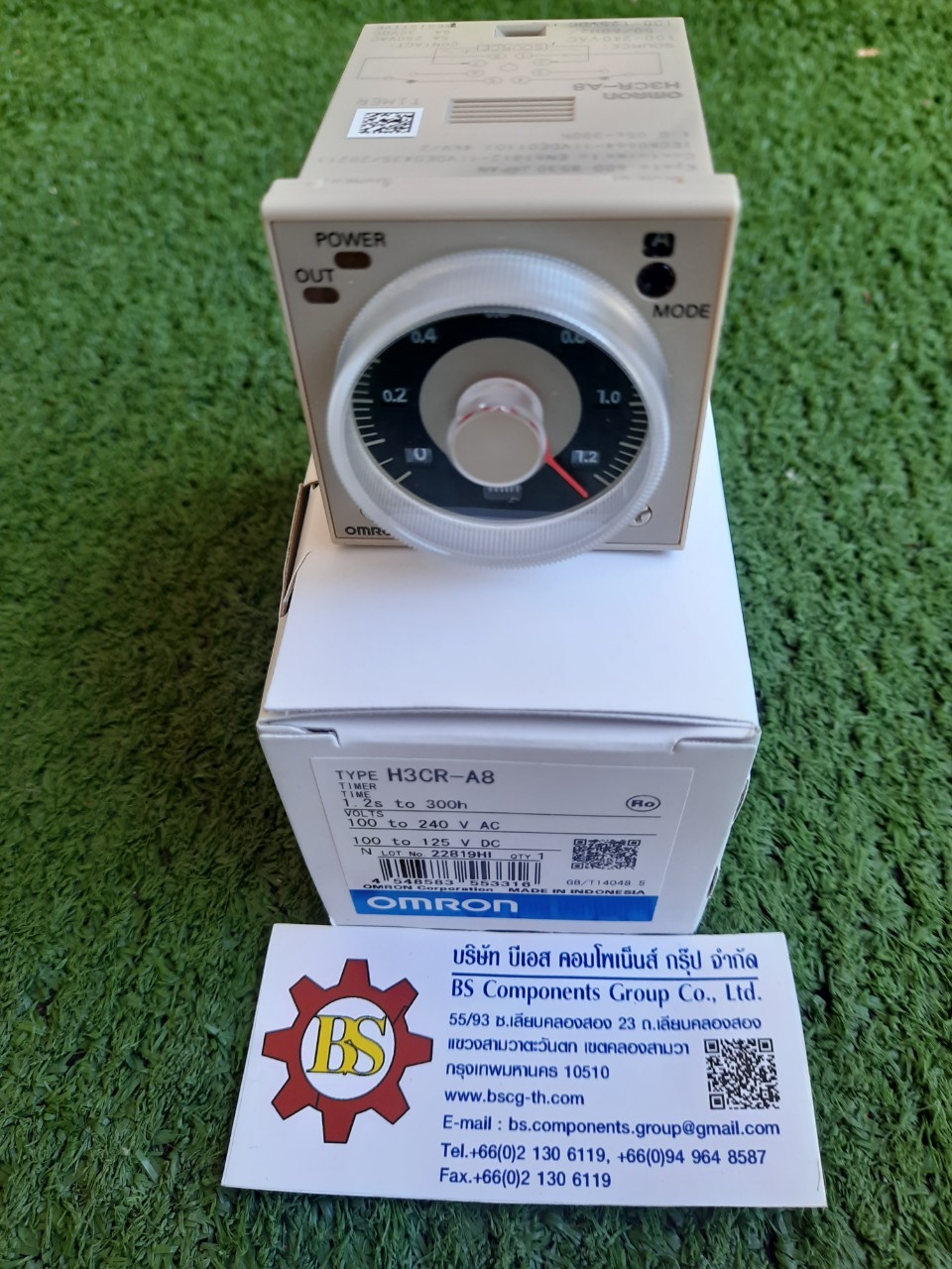 OMRON : ไทเมอร์ H3CR-A8 100-240Vac