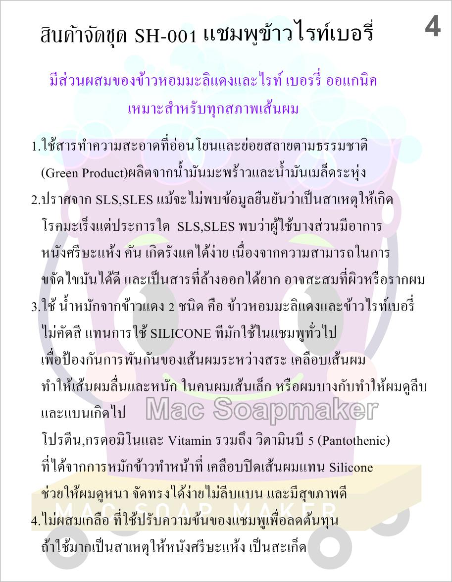 ชุดแชมพูข้าวไรท์เบอรี่ ชุดเล็ก 1700 มล.