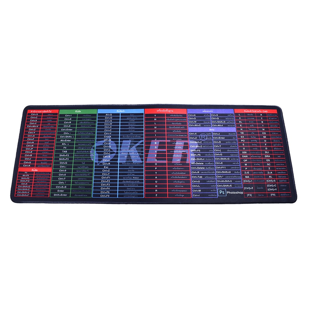 PA-213 OKER MOUSE PAD BIG SIZE พิมพ์ลายคีย์ลัด 78*30cm (EN-THAI) MP-OK-AD-PD213