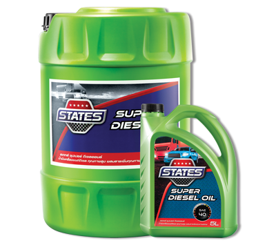 น้ำมันเครื่อง STATES Super Diesel Oil SAE40 18 ลิตร