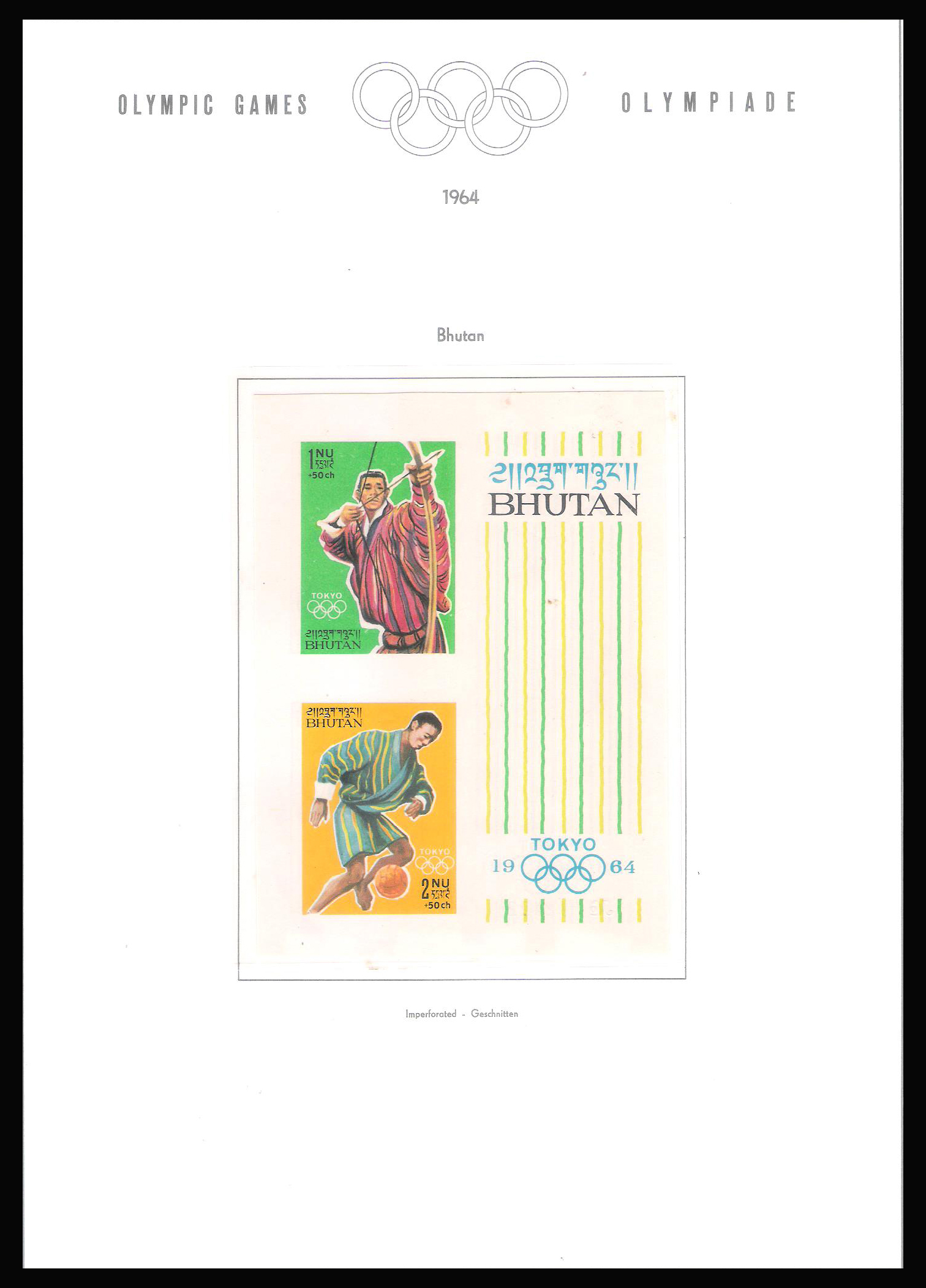 1964 Olympic Games - Tokyo, Japan CV $65