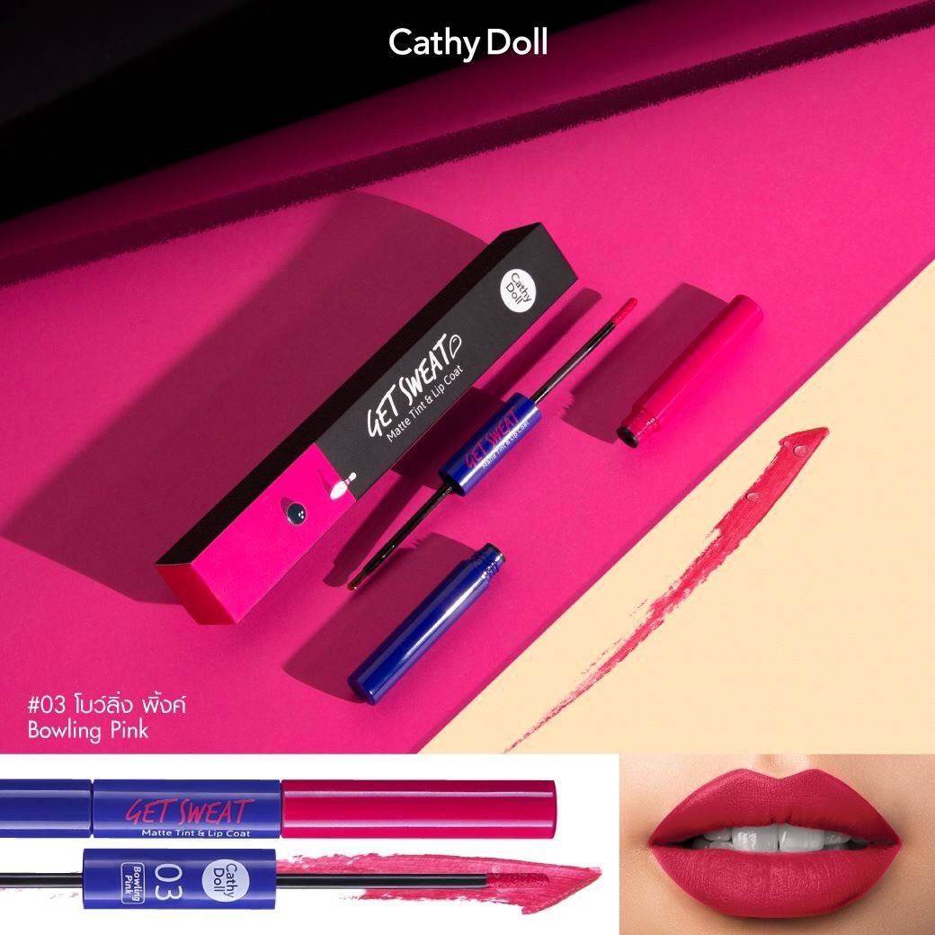 Cathy Doll Get Sweat Matte Tint & Lip Coat 2.4g + 2.5g