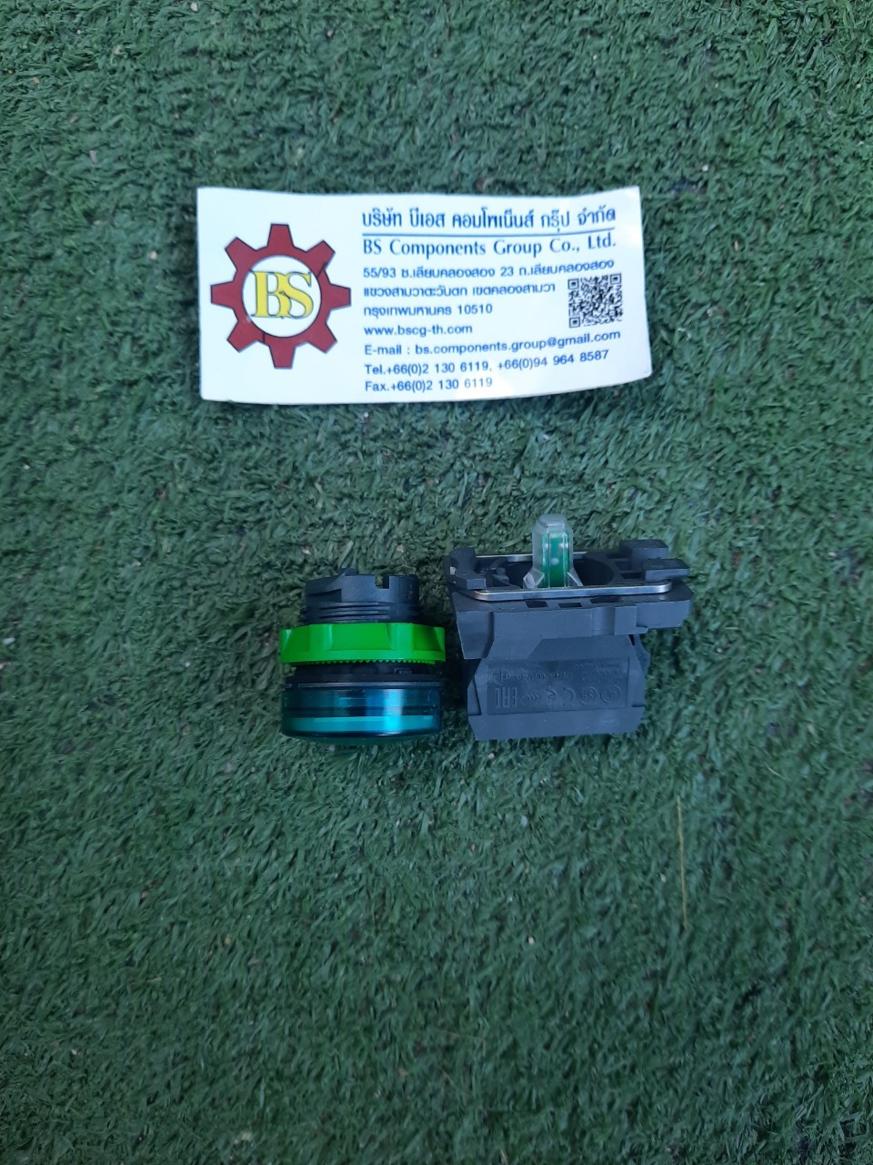 Schneider : ไพล็อทแลมป์ LED ต่อตรง XB5AVB3 24V เขียว