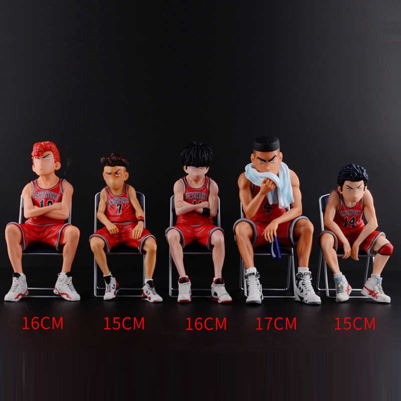 Figure Model Team Slam Dunk Basketball ทีมสแลมดั้งก์ บาสเก็ตบอล ชุดแดง นั่งเก้าอี้