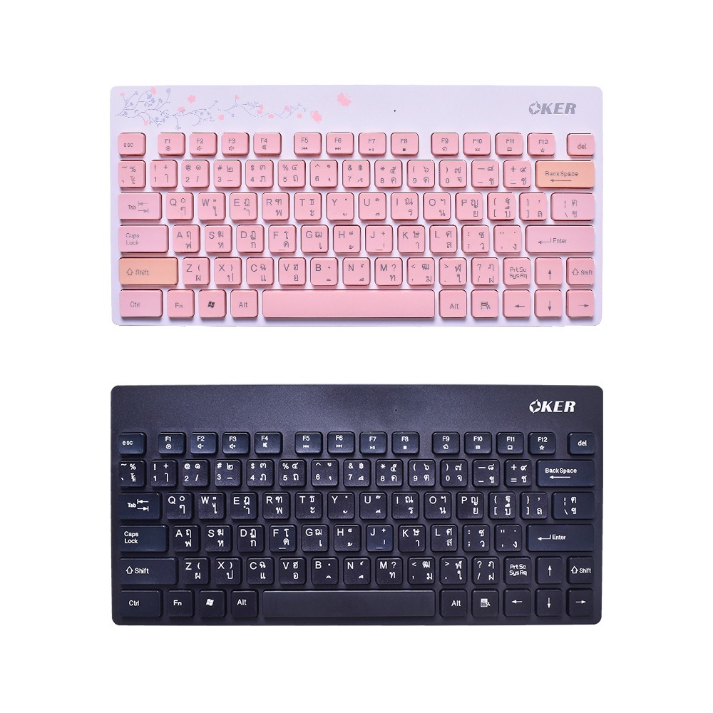 OKER BK828 OKER BLUETOOTH WIRELESS MINI KEYBOARD BK828 KB-UB-OK-828XX