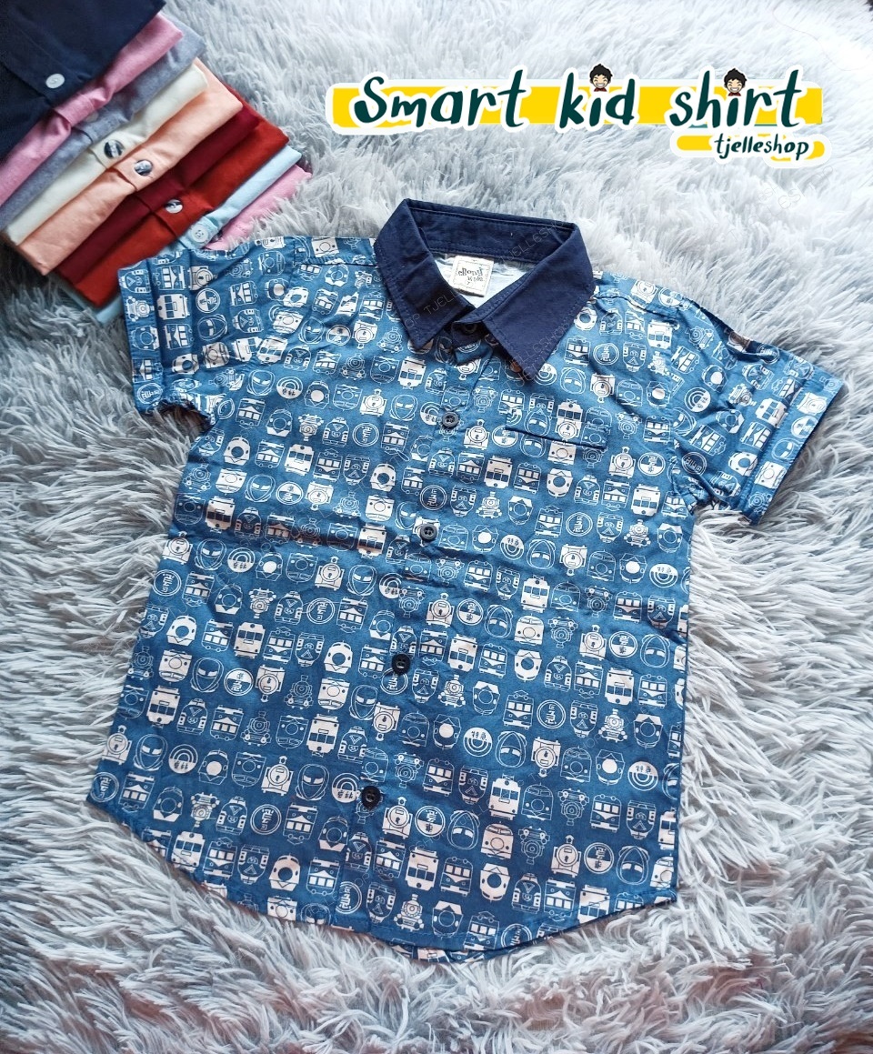 เสื้อเชิ้ตเด็ก แขนสั้น คอปก สำเนา