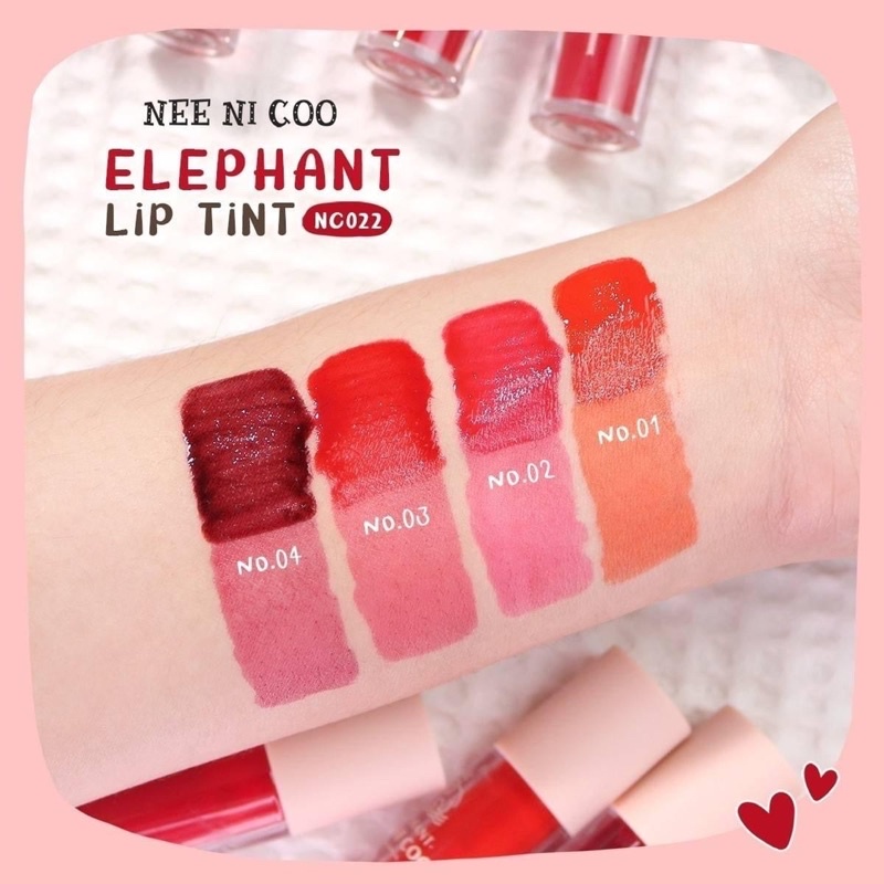 NEE CARA NEE NI COO ELEPHANT LIP TINT NC022 นีคาร่า ลิปทินท์