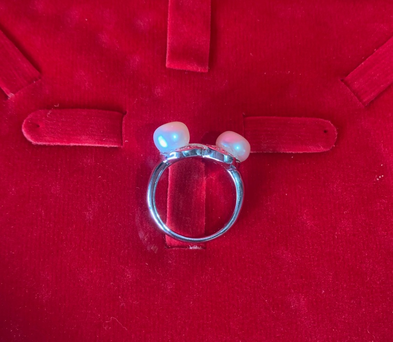 แหวนหัวมุกแท้