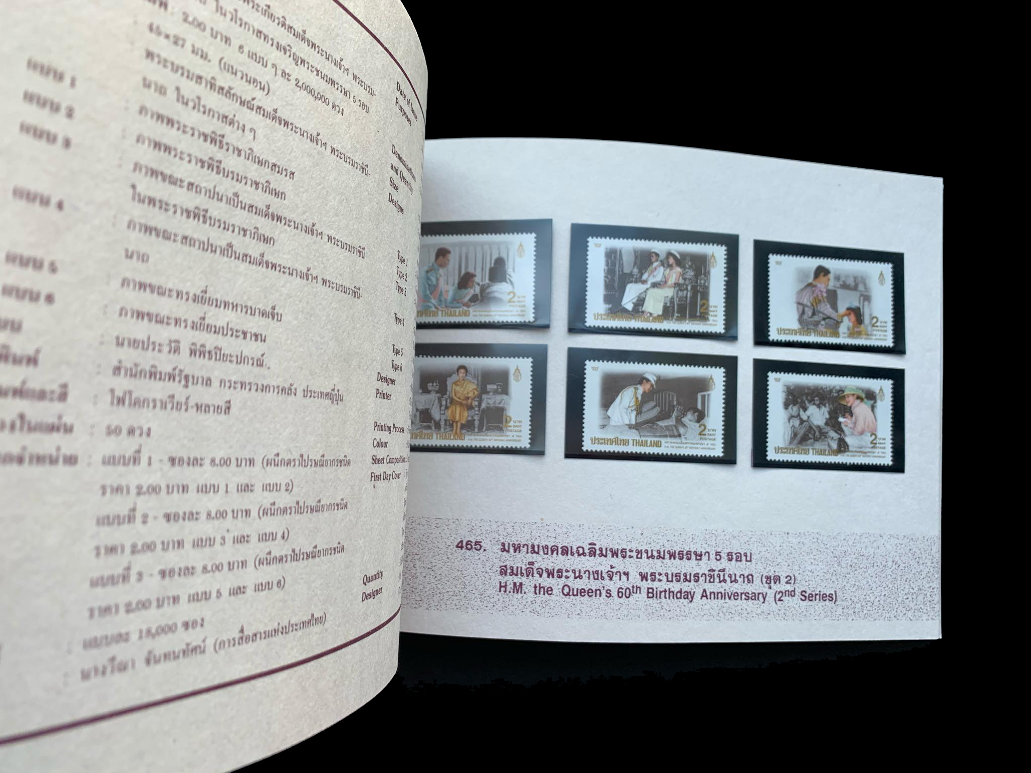 สมุดตราไปรษณียากรไทยประจำปี 2535