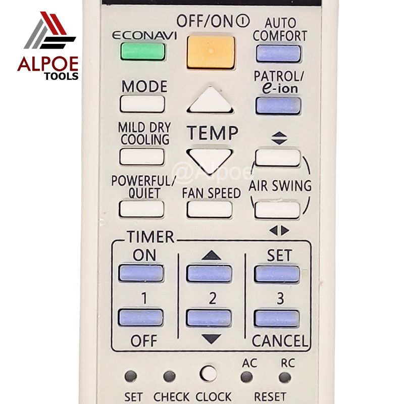 รีโมทแอร์ Panasonic รหัส K-PN1122 ใช้แทนรีโมทแอร์ได้เกือบทุกรุ่นของ พานาโซนิก