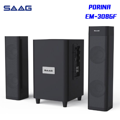 SAAG EM3086F PORINA SPEAKER 49W BLUETOOTH USB/AUX/FM/SD SP-SA-21-3086F