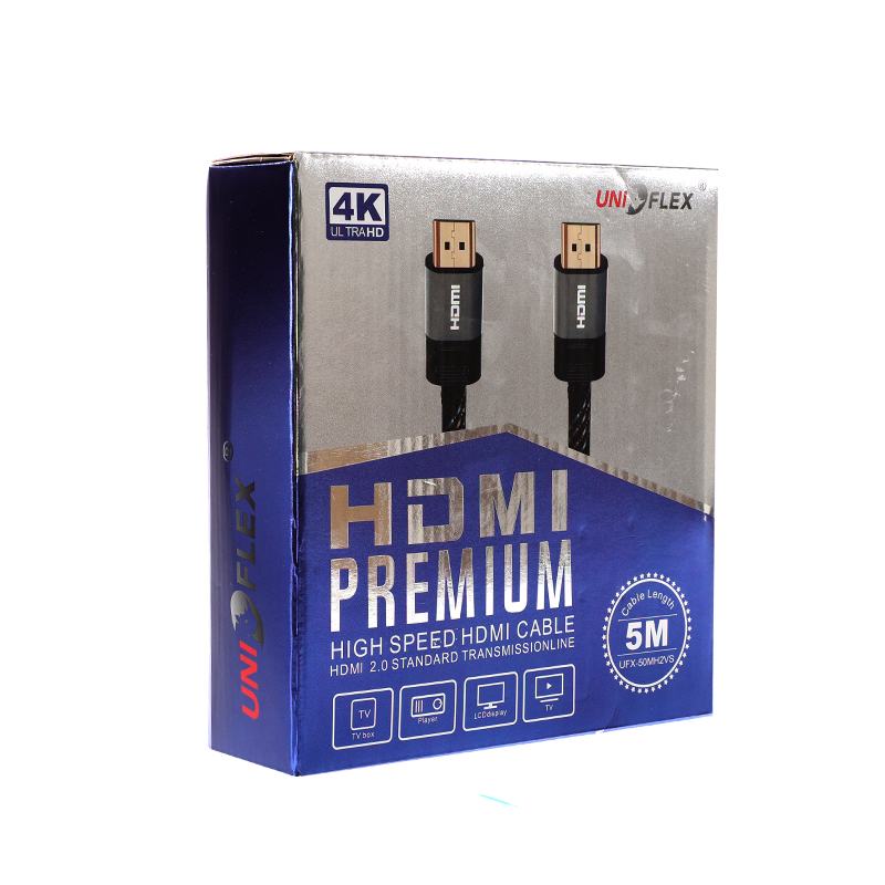UNIFLEX HDMI CABLE V2.0 4K Ultra HD หัวทอง/ สายทองแดงแท้ SKU-02134
