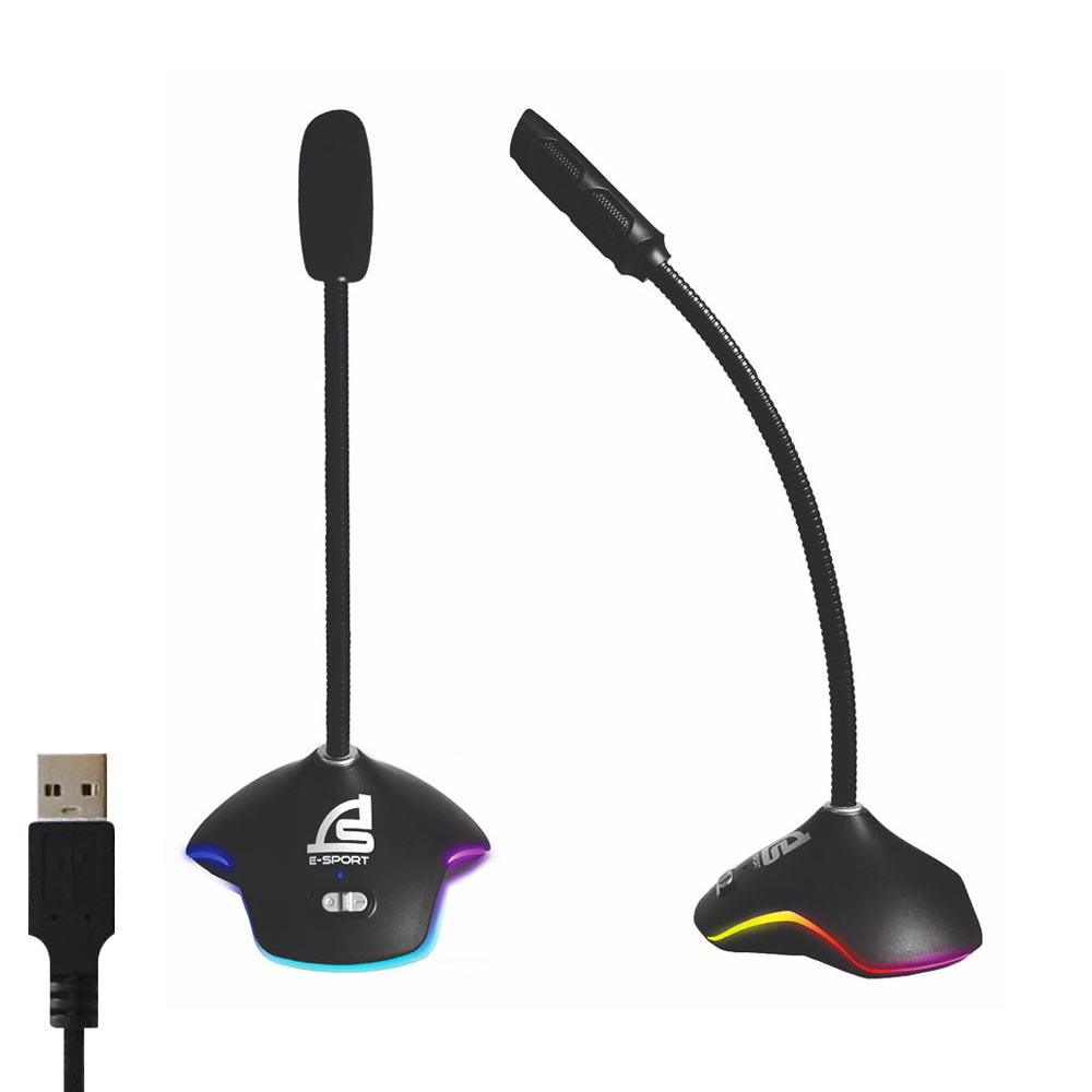 MP-702 Microphone SIGNO ไฟ RGB ปรับได้ 15 โหมดไฟ MI-SI-ST-MP702