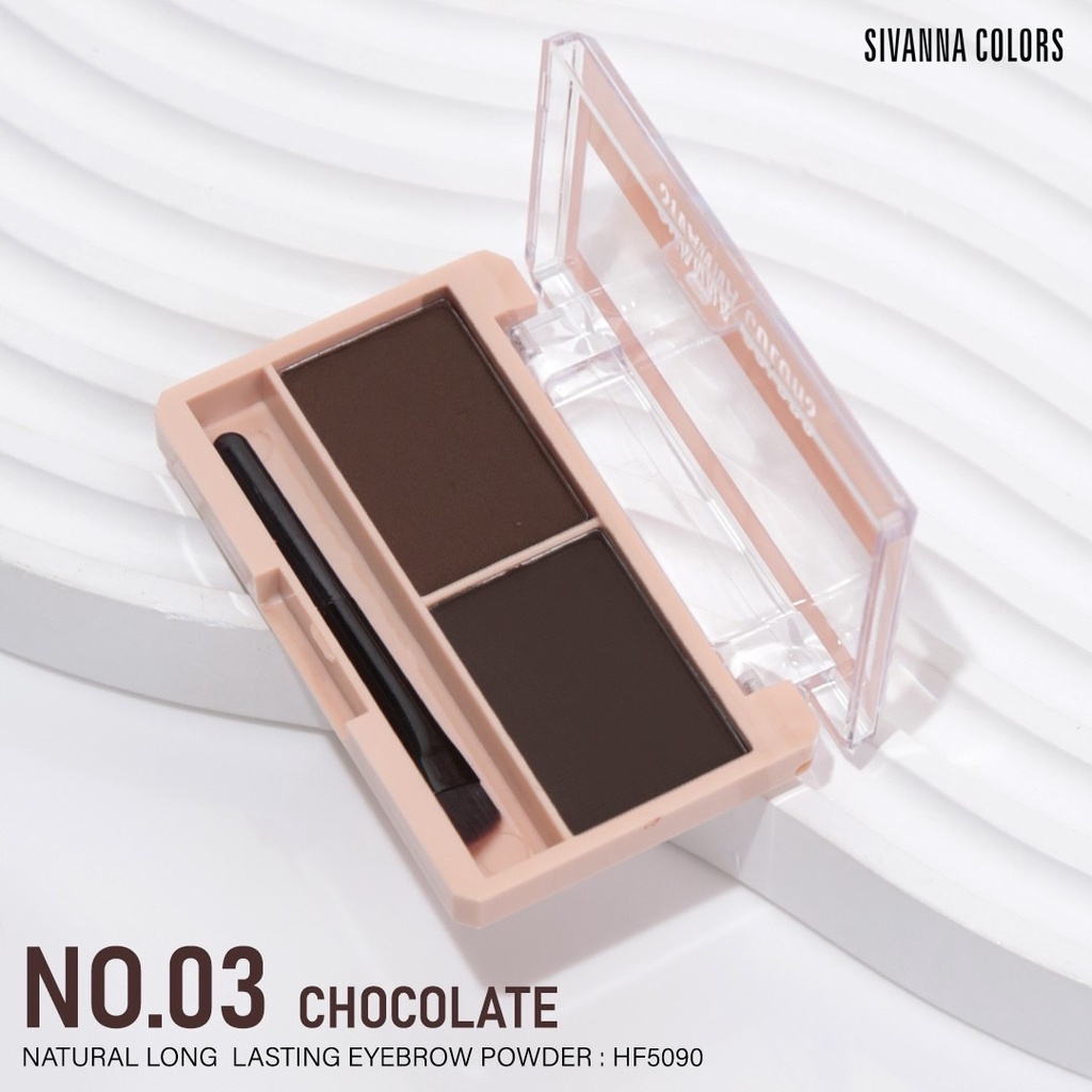 Sivanna Natural Long Lasting Eyebrow Powder 3กรัม HF5090 เขียนคิ้ว เนื้อฝุ่น