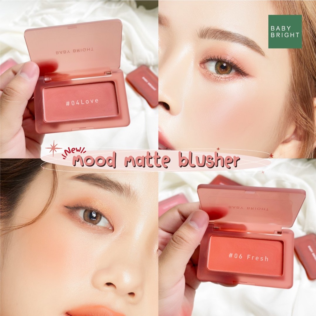 บลัชออน เบบี้ ไบร์ท มูด แมทท์ บลัชเชอร์ Baby Bright Mood Matte Blusher 4.5 g. ปัดแก้ม