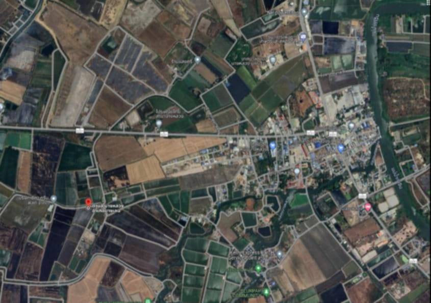 ขายที่ดินติดถนนคอนกรีต บรรยากาศดีใกล้ใกล้ตลาดบางหลวงร.ศ.(122) 5 ไร่ 2งาน 55 ตรว. อ.บางเลน จ.นครปฐม