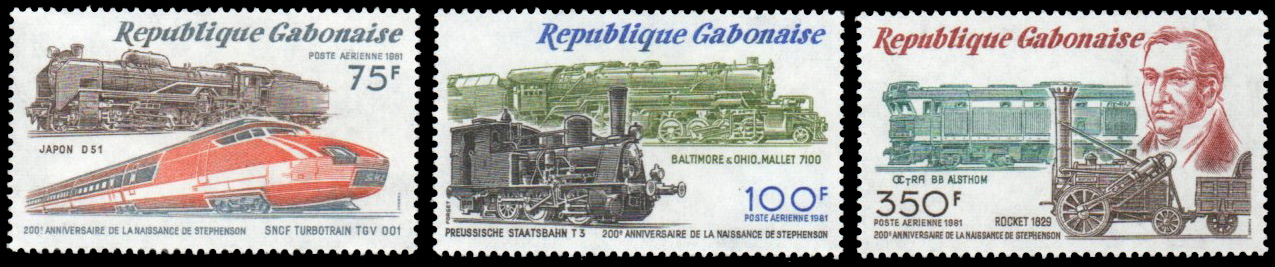 1981 Airmail - The 200th Anniversary of the Birth of George Stephenson