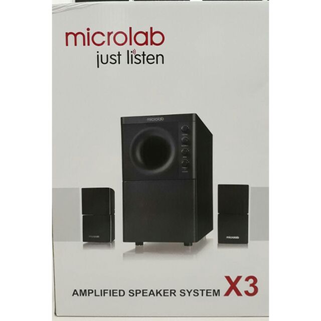 MICROLAB X3 2.1 SPEAKER เสียงดี เบสหนัก SP-ML-21-MX312