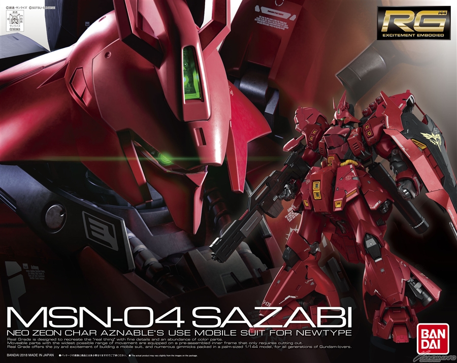 RG 1/144 SN-04 Sazabi Bandai