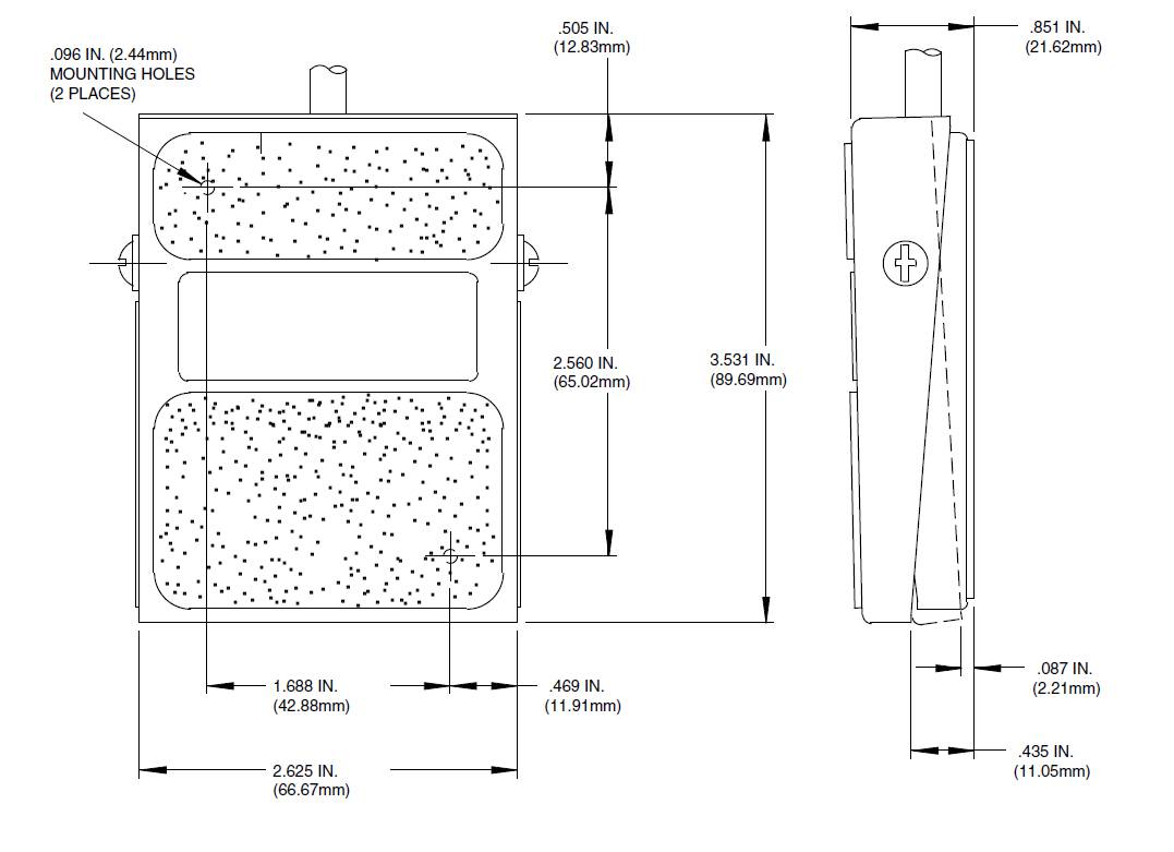 LINEMASTER : Foot Operated Switch, Treadlite II Series, SPDT, (On), 15A, 250V, 25.4 mm, VCT2x0.75sqmm.xยาว 1.5m. No.T-91-S.