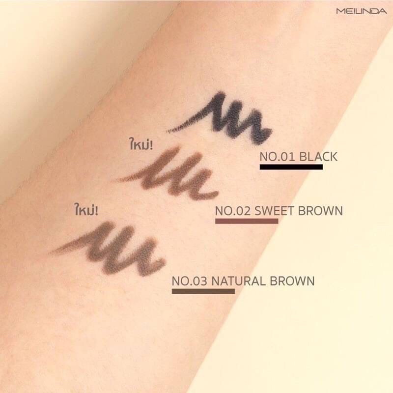 เมลินดา ดินสอเขียนขอบตา มาพร้อมกบเหลาดินสอ MeLinda Quick Eyeliner Super Water Proof Duo Set MD3033