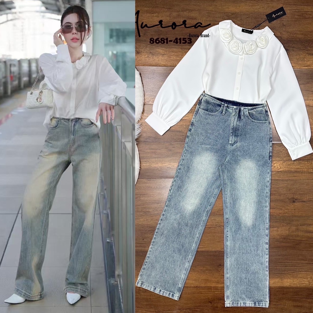 Label :: AURORA by RAMI-PAPHA รายละเอียด : Setเสื้อทรงเชิ้ต ผ้าดี๊ดี ผ้าดีมากๆ ทรงOver.size ทรงปล่อยๆ ใส่สบายๆ ด้านหน้ามีกระดุมแกะใช้งานได้จริง