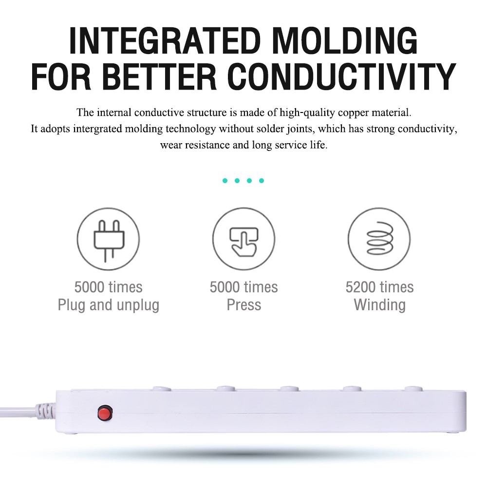 Oker PC-3879-2U OKER ปลั๊ก4เต้า 5สวิทย์ 2USB สาย 5เมตร PC-3879-2U 5เมตร PG-OK-05-3879U