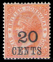 1888 Br.Honduras #31 CV $19
