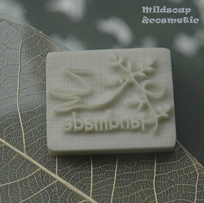 HANDMADE FREE BIRD SOAP STAMP 4 X 5 CM.