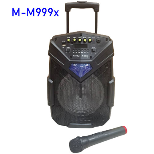 MUSIC DJ M-M999X SPEAKER /1200W.8inch+MIC*1ไร้สาย BLUETOOTH SP-MJ-08-M999X