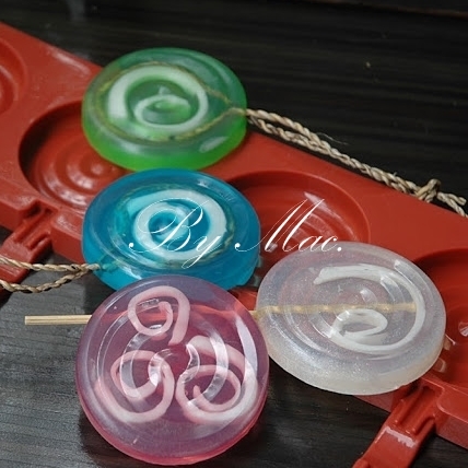 พิมพ์สบู่ LOLLIPOP โลลีป๊อป /7x1.2 cm/50 กรัม /4 หลุม